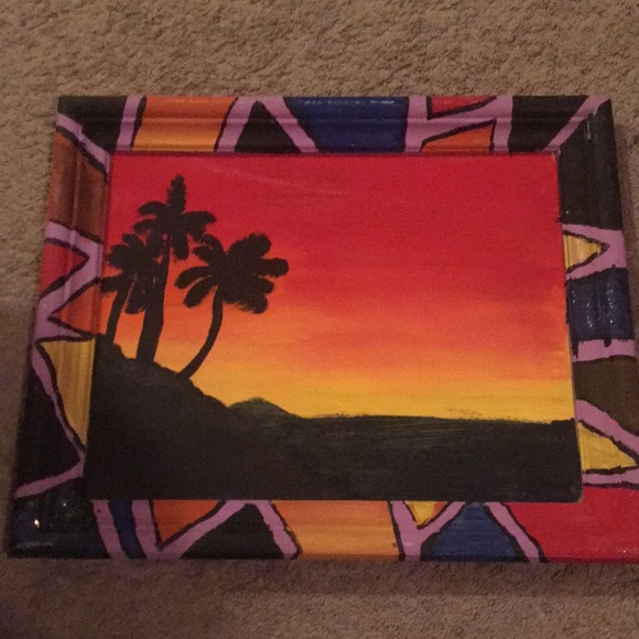 Dr Seuss inspired wooden frame acrylic painting - Picture 2 of 12